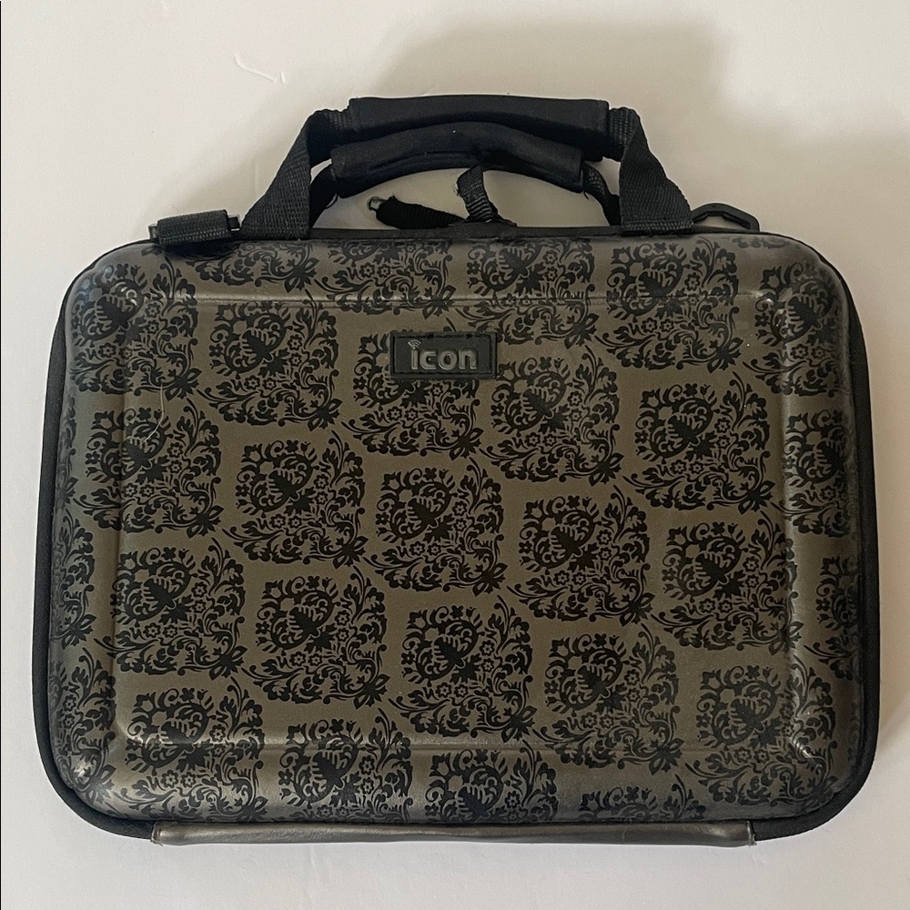 ICON Elegant Black and Gray Laptop Case